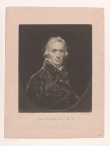Portret van Johna Hoppnera John Hoppner Esqr. RA (tytuł na obiekcie) autorstwa Charles Turner