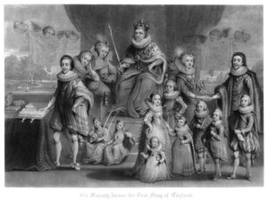 Rodzina króla Jakuba I z Anglii, Szkocji i Irlandii, 1816.