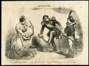 Ilustracja Charlesa Verniera (?-1887) w Le Charivari autorstwa Charles Vernier