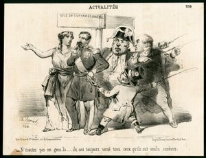 Le Charivari, Satyryczne w czerni i bieli autorstwa Charles Vernier