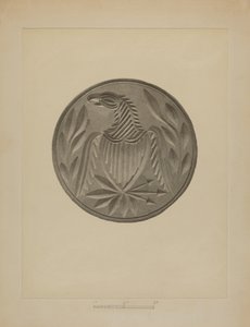 Pa. Niemiecki stempel masła autorstwa Charles Von Urban