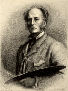 John Everett Millais, brytyjski artysta, ok. 1880-1882. autorstwa Charles Waltner