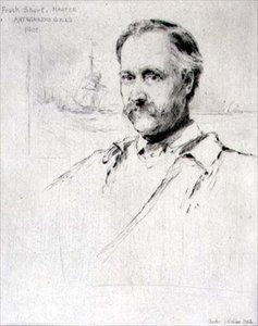 Sir Frank Short (1857-1945) malarz i grawer, mistrz Cechu Artystów Plastyków w 1901 r. autorstwa Charles Watson