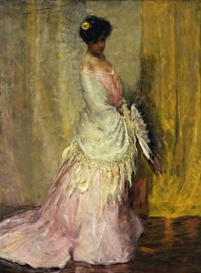 Dziewczyna w żółtym szaliku autorstwa Charles Webster Hawthorne