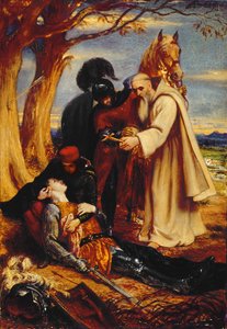 Studium do „Śmierci Lary” (olej na panelu) autorstwa Charles West Cope