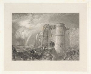 Zamek Carisbrook, wyspa Wight autorstwa Charles Westwood