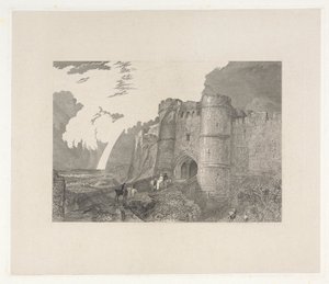 Zamek Carisbrook, wyspa Wight autorstwa Charles Westwood