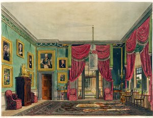 Zielony Pawilon, Frogmore House, z „Historii rezydencji królewskich”, ryty: Daniel Havell (1785-1826), William Henry Pyne (1769-1843), 1819