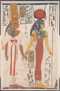 Królowa Nefertari prowadzona przez Izydę, ca. 1279-1213 p.n.e.