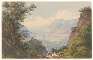 Widok na dolinę Meran w Tyrolu