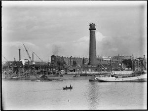 Shot Tower and Lead Works, Belvedere Road, Lambeth, Greater London Authority, 1936. autorstwa Charles William Prickett