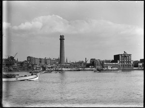 Shot Tower and Lead Works, Belvedere Road, Lambeth, Greater London Authority, 1936. autorstwa Charles William Prickett
