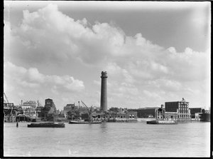 Shot Tower and Lead Works, Belvedere Road, Lambeth, Greater London Authority, 1936. autorstwa Charles William Prickett