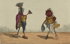 Animowane narzędzia, płyta 2, Dedykowane pokojówkom i kucharzom z Wielkiej Brytanii, wrzesień 1811 (akwaforta ręcznie kolorowana) autorstwa Charles Williams