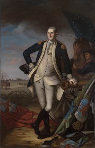 Jerzy Waszyngton w bitwie pod Princeton autorstwa Charles Willson Peale