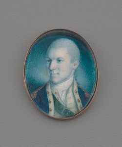 Podpułkownik Alexander Hamilton, 1777 (wc na kości słoniowej)