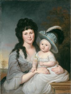 Pani John Nicholson Hannah Duncan i John Nicholson Jr., 1790. autorstwa Charles Willson Peale