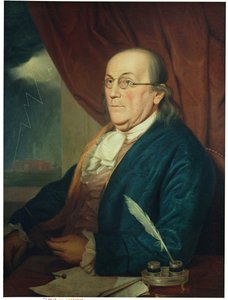 Portret Benjamina Franklina (1706-90) 1789