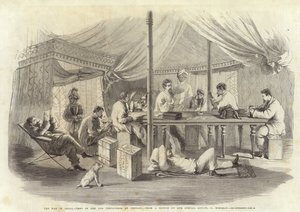 Wojna w Chinach - Namiot XV Punjaubees w Pehtang