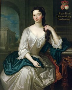 Portret Henrietty, córki Henryka, pierwszego wicehrabiego św. Jana, wyszła za mąż w 1727 r. Robert Knight, w 1745 r. stworzył barona Luxborougha z Shannon