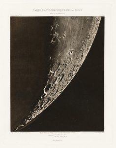 Carte photographique de la lune, planche XVI.A (Fotograficzna mapa Księżyca, plansza XVI.A), 5 września autorstwa Charles le Morvan