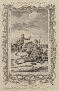 Śmierć generała Wolfe podczas oblężenia Quebecu autorstwa Charles the Elder Grignion