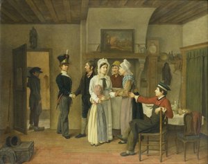 Pożegnanie Żołnierza autorstwa Charles van Beveren