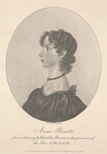 Anne Brontë , grawerowane przez Walkera & Boutall, c.1836-49 (grawerowanie)