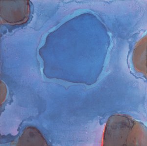 Friesian Blue, 1997 (olej i glazura na płycie zaprawy)