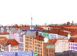 Berlin, 2017 (pędzelki) autorstwa Charlotte Orr