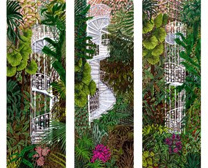 Kompilacja Kew Gardens, 2020 (pędzelki na papierze) autorstwa Charlotte Orr