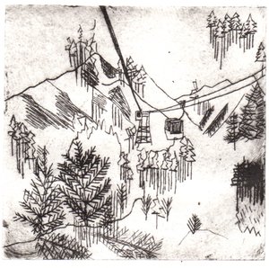 Mayrhofen Mountains, 2015 (trawienie suche i cyfrowe)