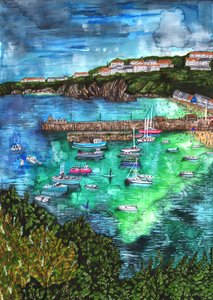 Newquay, Kornwalia, 2021 autorstwa Charlotte Orr
