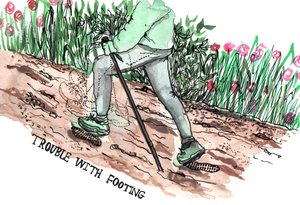 Ilustracje Parkinsona, 2019 (tusz i akwarela) autorstwa Charlotte Orr