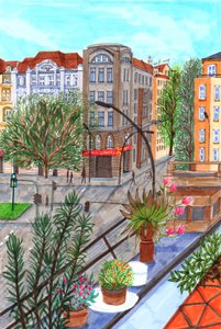 Sonnenallee, Berlin, 2017 (pędzelki)