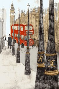 Westminster Love, 2014 (trawienie suche i cyfrowe) autorstwa Charlotte Orr