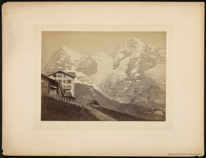 Mönch i Eiger, widok z Wengernalp autorstwa Charnaux Frères and Cie.