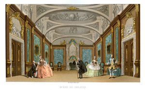 Scena ze sztuki teatralnej, 1885 r.