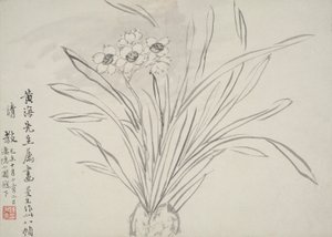 Album kwiatów autorstwa Chen Hongshou