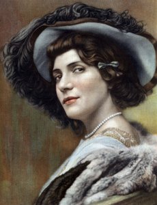 Francuska komik Eve Lavalliere (1866-1929) jako Miquette w sztuce „Miquette et sa mere” RobertdeFlersa, zdjęcie: Cheri Rousseau z francuskiej gazety „Le Theatre”, 11 grudnia