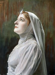 Śpiewaczka operowa Berthe Lamare jako Ghyslaine w operze „Ghyslaine”, zdjęcie: Cheri Rousseau i Glauth z francuskiej gazety „Le Theatre” maj 1908