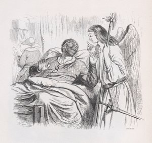 Anioł Stróż z Dzieł Wszystkich Bérangera, 1836. autorstwa Cherrier
