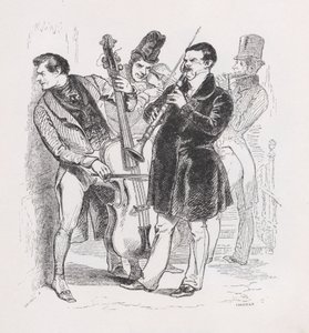 Noc poślubna z Dzieł wszystkich Bérangera, 1836. autorstwa Cherrier