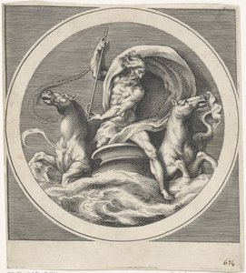 Neptun Bogowie i Boginie (kopie) (tytuł serii) autorstwa Cherubino Alberti (possibly)