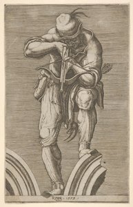 Mężczyzna strzelający z kuszy, 1579.