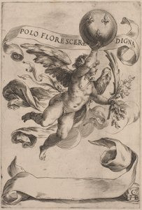 Geniusz z herbem Medici, 1605. autorstwa Cherubino Alberti