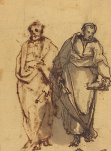 Dwie drapowane postacie autorstwa Cherubino Alberti