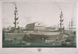 Widok na Mierzeję Wyspy Wasiljewskiej, lata 1810 autorstwa Chessky