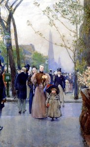 Piąta Aleja, niedziela autorstwa Childe Frederick Hassam
