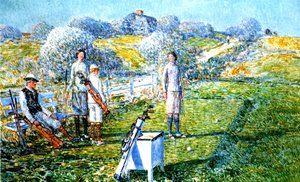 Gra w golfa autorstwa Childe Frederick Hassam